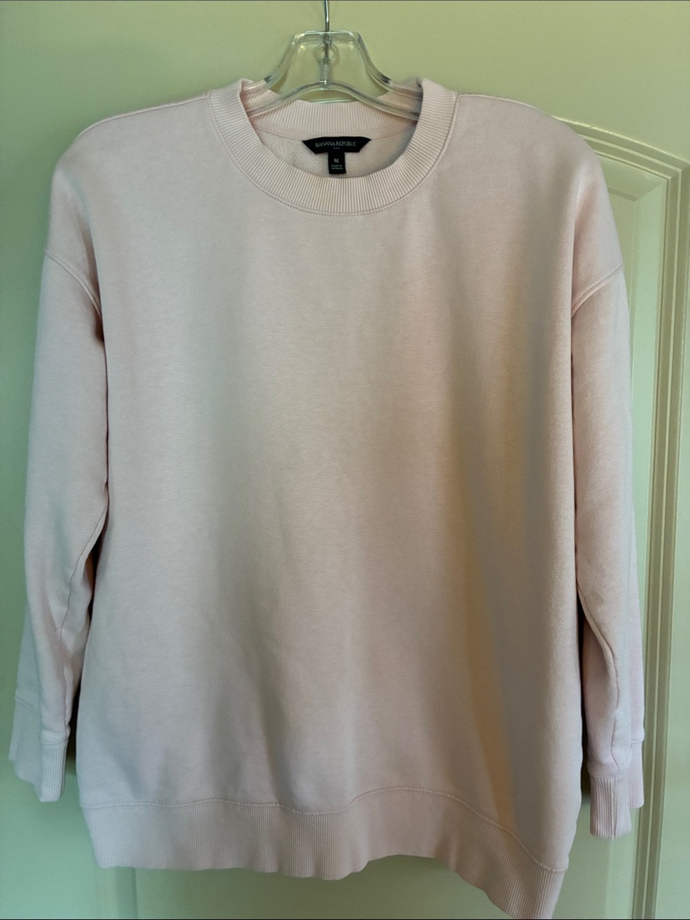 Banana Republic Light Pink Crewneck Sweatshirt